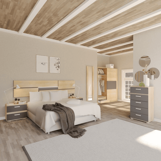 Quarto Ataneq Pure 5C Plus Cambria - Grafite x x cm Quarto Ataneq Pure 5C Plus Cambria - Grafite x x cm