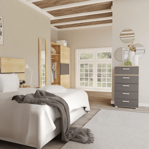 Quarto Ataneq Pure 5C Plus Cambria - Grafite x x cm Quarto Ataneq Pure 5C Plus Cambria - Grafite x x cm