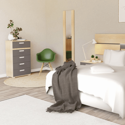 Quarto Ataneq Pure 5C Cambria - Grafite x x cm Quarto Ataneq Pure 5C Cambria - Grafite x x cm