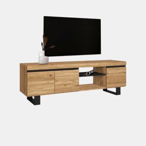Unidade de TV Ebos UP 160 Carvalho Nude - Cinza 160 x 53 x 40 cm