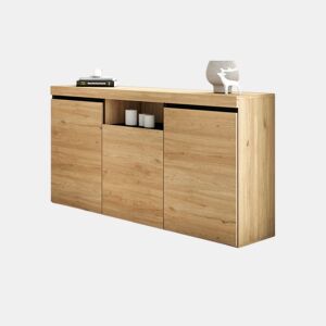 Aparador Ebos 140 Carvalho Nude - Cinza 140 x 80 x 40 cm