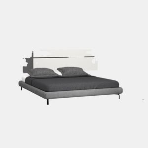 Cabeceira de cama Ataneq Air Leds Branco - Grafite 260 x 60 x 4 cm