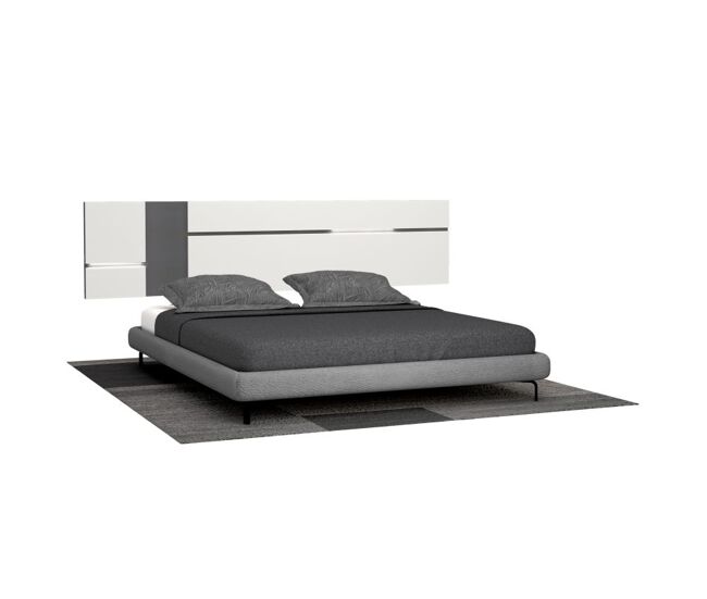 Cabecero con leds en blanco y grafito 260 cm Ataneq Air Leds Blanco - Grafito 260 x 60 x 4 cm