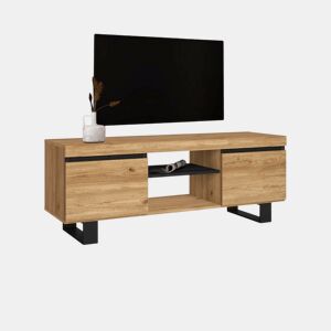 Móvel TV Ebos UP 140 Carvalho Nude - Cinza 140 x 53 x 40 cm