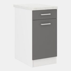 Móvel de cozinha 40 x 47 x 82 cm Cinzento Melamina PVC