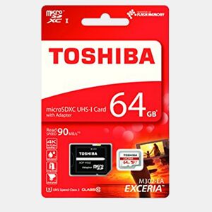 Cartão de Memória Toshiba Adaptador Classe 10 64 GB UHS-I