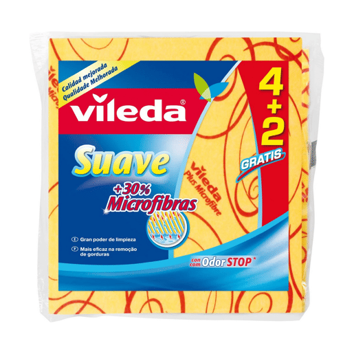 Pano de limpeza Vileda Amarelo Microfibras