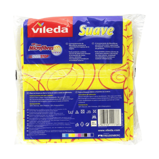 Pano de limpeza Vileda Amarelo Microfibras