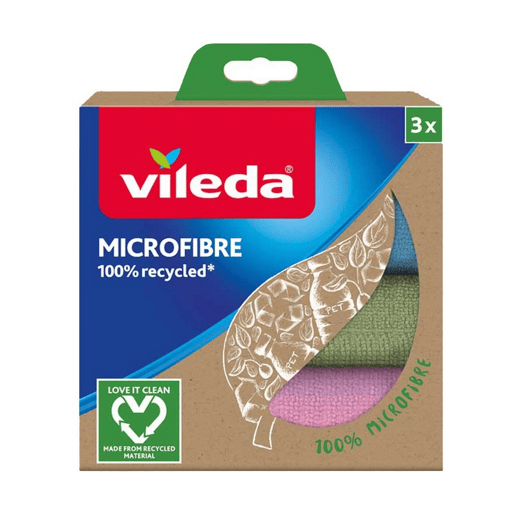 Pano de limpeza de microfibra Vileda (3 Peças) Pano de limpeza de microfibra Vileda (3 Peças)