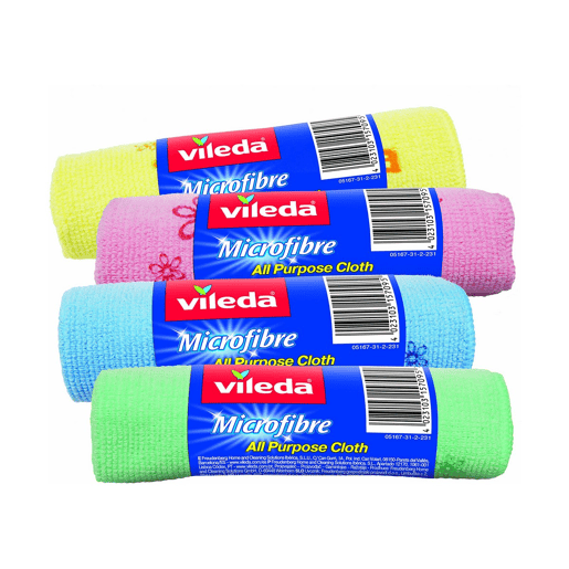 Pano de limpeza de microfibra Vileda Azul Microfibras
