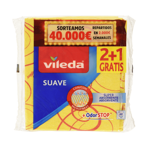 Pano de limpeza Vileda Amarelo Microfibras