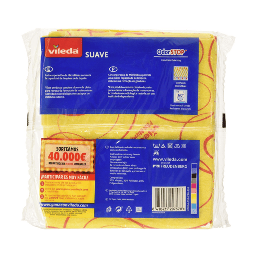 Pano de limpeza Vileda Amarelo Microfibras