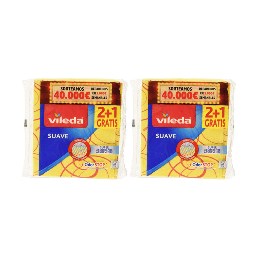 Pano de limpeza Vileda Amarelo Microfibras