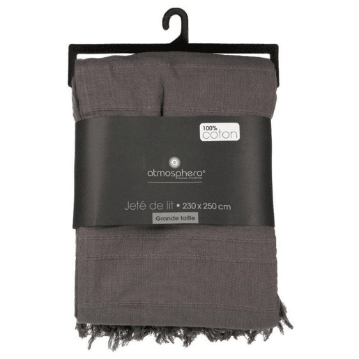 Capa para Sofá Multiusos Atmosphera Cinzento (230 x 250 cm)