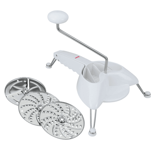 Ralador Metaltex Pernas Branco Aço inoxidável (Ø 24 cm)