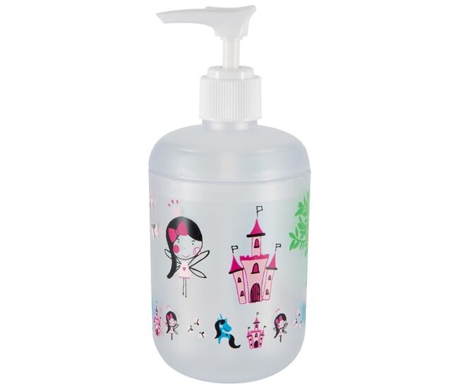 Spirella colección fairy , dispensador de jabón líquido ø7,1x16,2 (0,25 l), poliestireno, multicolor