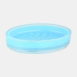 Sabonete MSV Taiti de acrílico em azul 13 x 9 x 3 cm