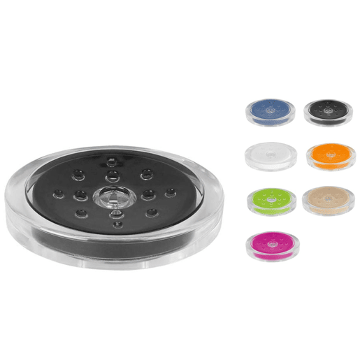 Coleção Spirella Sydney, bandeja de mesa de sabão 3,0 x 10,0 x 13,0 cm, acrílico, preto