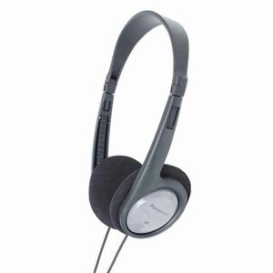 Auriculares de Diadema Panasonic Corp. RPHT090EH Prateado Com cabo Preto Cinzento Prata Auscultador circum-auricular externo Neodímio 16 Hz-22kHz