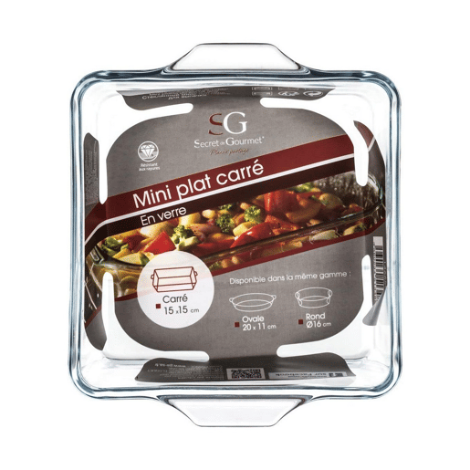 Recipiente de Cozinha Secret de Gourmet Cristal Transparente (15 x 15 cm) Recipiente de Cozinha Secret de Gourmet Cristal Transparente (15 x 15 cm)