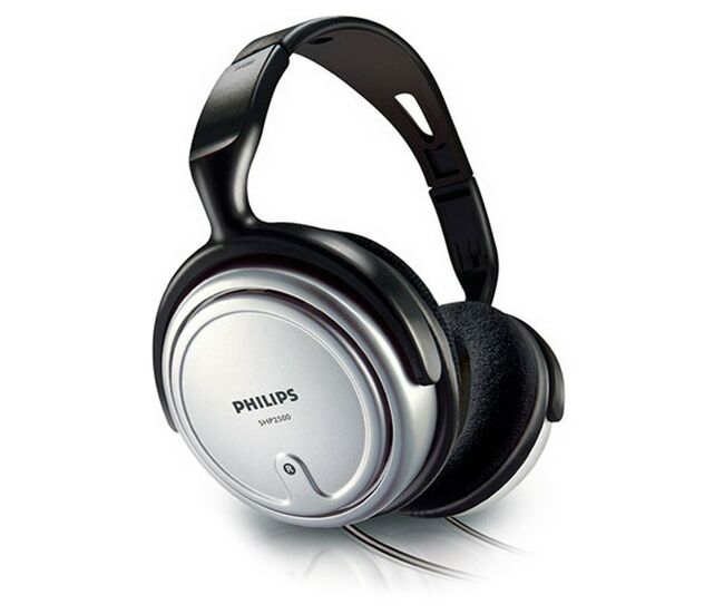Auriculares de diadema philips 95 db tv negro con cable