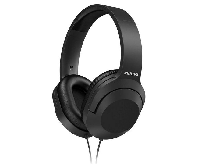 Auriculares de diadema philips negro con cable