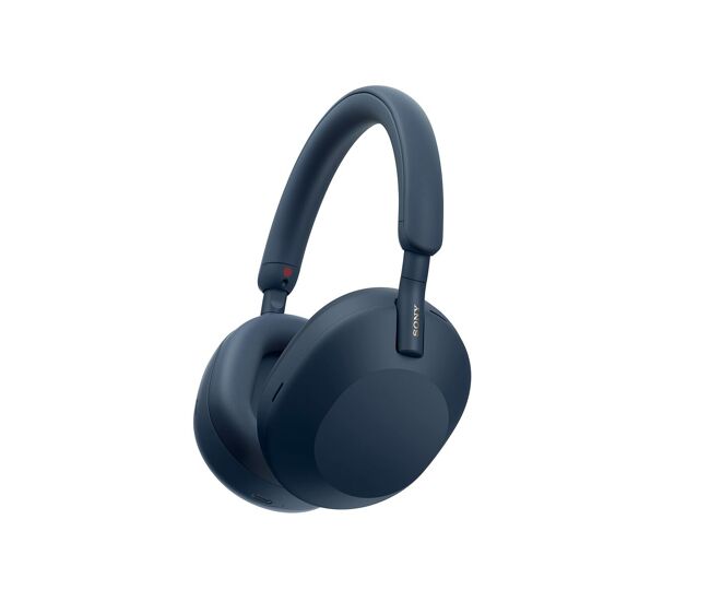 Auriculares inalámbricos - Sony WH1000XM5L, Cancelación ruido (Noise Cancelling), 30h, Hi-Res, Carga Rápida, Con Asistente, Bluetooth, Diadema, Azul