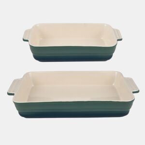 Recipiente de Cozinha Bergner Excalibur 2 Peças Verde Creme Grés