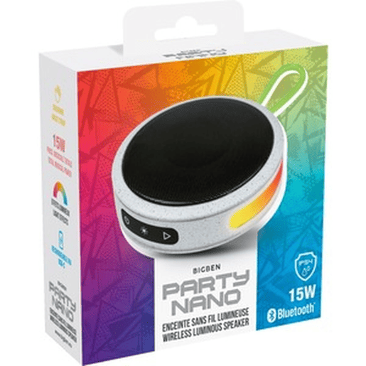 Altifalante Bluetooth Portátil Bigben PARTYBTIPNANOWHG Cinzento