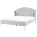 Beliani Cama Terciopelo AMBILLOU 197x214 Beliani Cama Terciopelo AMBILLOU 197x214 Beige
