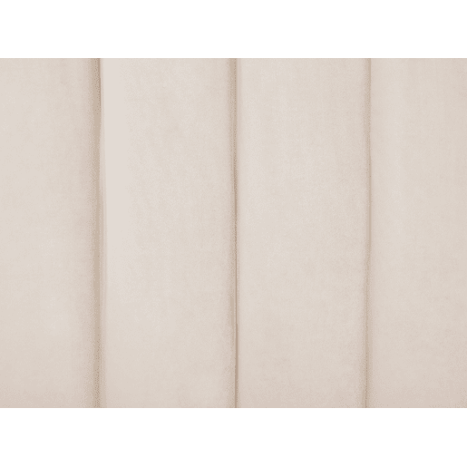 Cama Veludo AMBILLOU 180 x 200 cm Creme claro