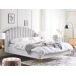 Beliani Cama Terciopelo AMBILLOU 177x214 Beliani Cama Terciopelo AMBILLOU 177x214 Gris Claro
