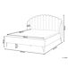 Beliani Cama Terciopelo AMBILLOU 157x214 Beliani Cama Terciopelo AMBILLOU 157x214 Beige