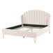 Beliani Cama Terciopelo AMBILLOU 157x214 Beliani Cama Terciopelo AMBILLOU 157x214 Beige