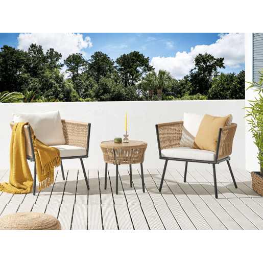 Conjunto de varanda com almofadas GARGANO Natural Conjunto de varanda com almofadas GARGANO Natural