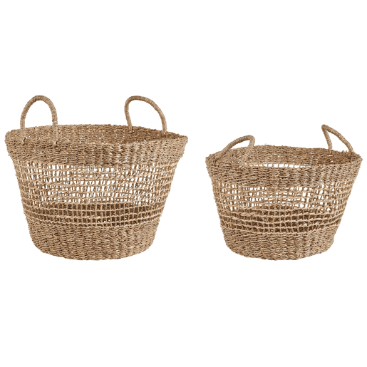 Conjunto de 2 cestos AROWANA Alga Natural