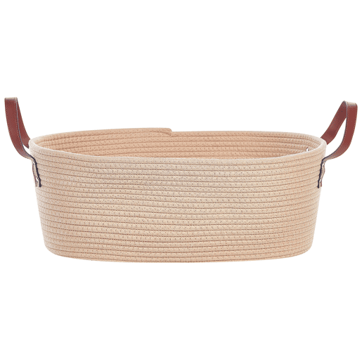 Conjunto de 2 cestos GISSAR Algodão Creme claro Conjunto de 2 cestos GISSAR Algodão Creme claro