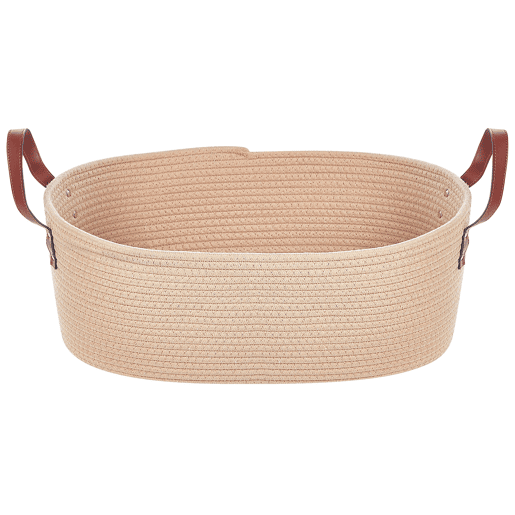 Conjunto de 2 cestos GISSAR Algodão Creme claro Conjunto de 2 cestos GISSAR Algodão Creme claro