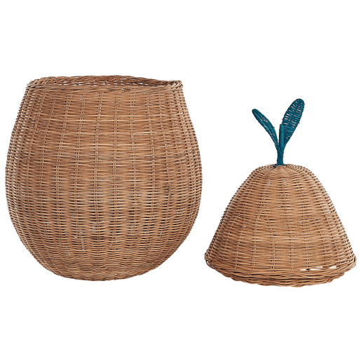 Cesto infantil Pera VAGSOY Rattan Natural