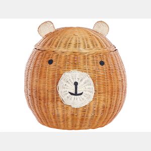 Cesto infantil Urso de peluche HIMBA Rattan Natural