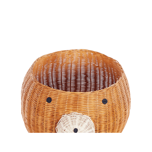 Cesto infantil Urso de peluche HIMBA Rattan Natural