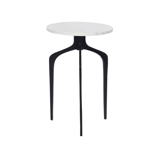 Mesa de apoio TIHOI Mármore PretoBranco