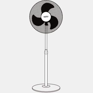 Avant AV7747 | Ventilador de Pé Industrial Pack 2 unidades | 60W | 16 | 3 Velocidades