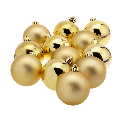 Bolas de Natal Decoris Ouro (Ø6 cm)