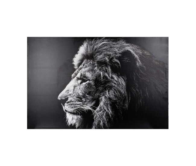 Cuadro atmosphera león lona decorativo (118 x 78 x 3,5 cm)