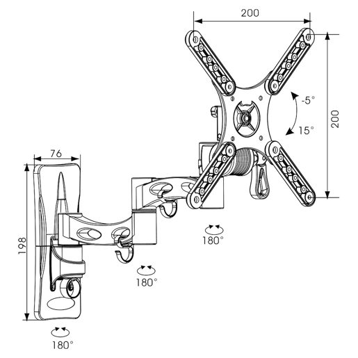 Suporte TV TM Electron 20 kg 10-32