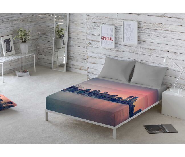 Juego de sábanas brooklyn bridge cama 90