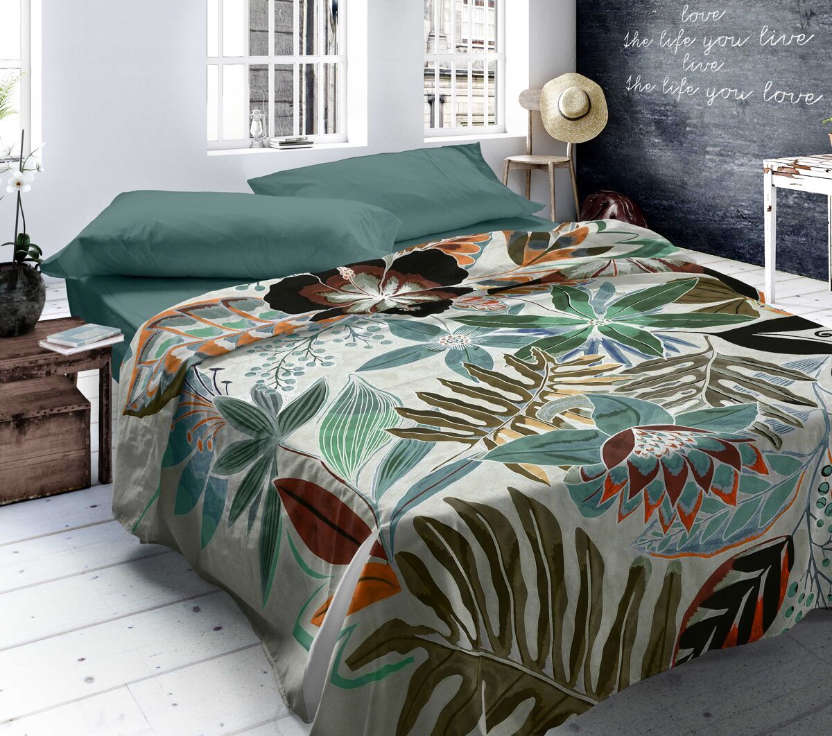 Juego de sábanas sorela cama 150