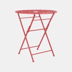 Mesa bistrô SCARIO 70 cm 70 cm Metal Vermelho