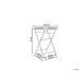 Beliani Mesa plegable SCAFA Beliani Mesa plegable SCAFA Blanco